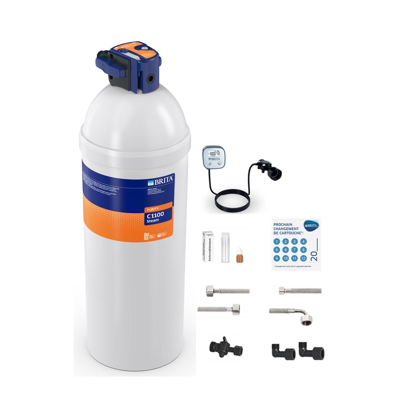 Adoucisseur brita kit 1ère installation purity C1100-mondialchr.com