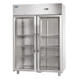 Armoire inox positive vitrée GN2/1 1400L 2P SOFRACOLD Sofraca-mondialchr.com