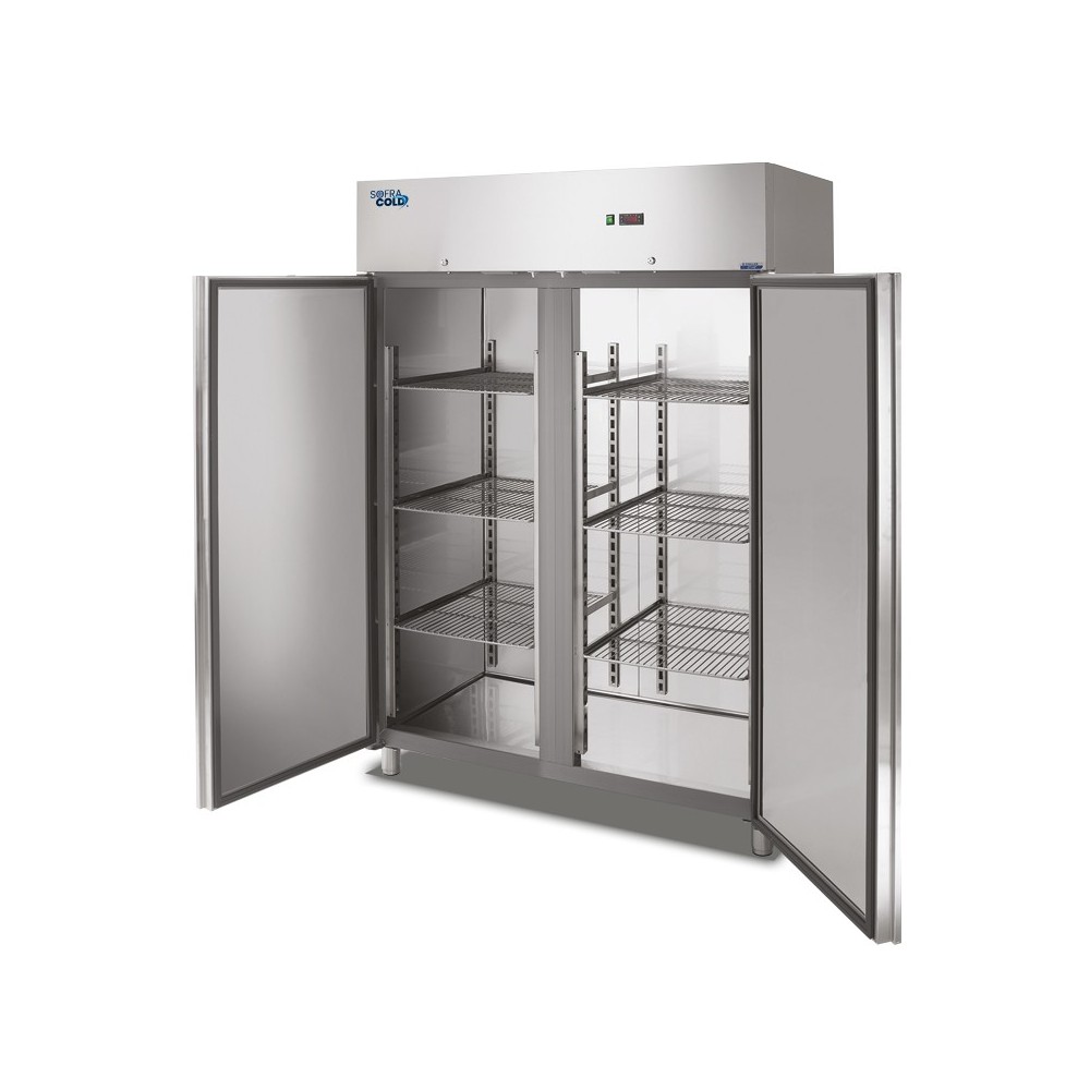Armoire GN2/1 inox négative 1400L 2 Portes SOFRACOLD Sofraca-mondialchr.com