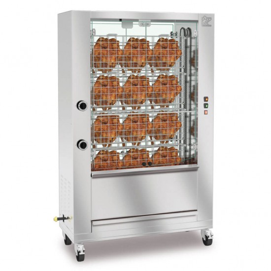 Rôtissoire gaz crapaudine BRASILIA de ROTISOL 27 poulets-mondialchr.com