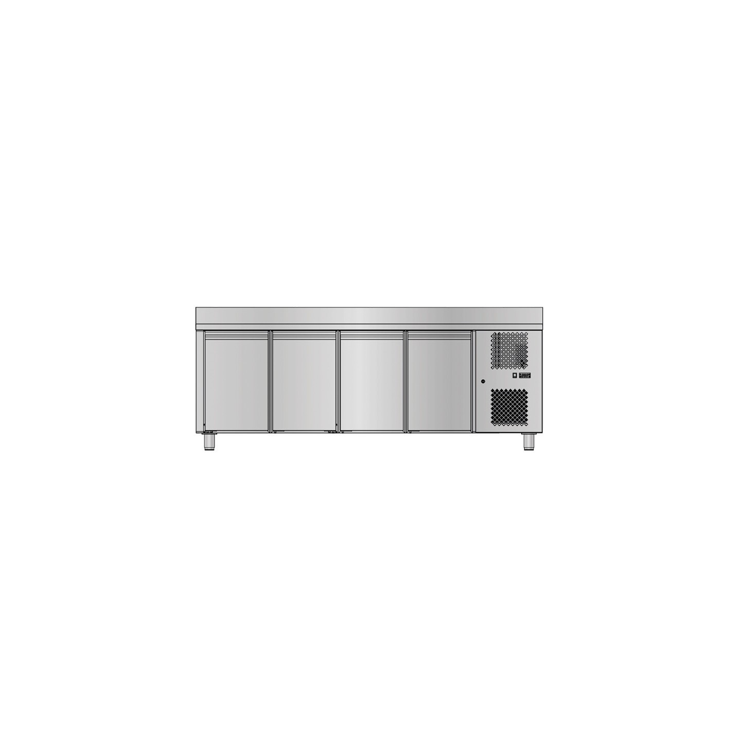 Desserte GN1/1 positive avec dosseret 420L SOFRACOLD Sofraca-mondialchr.com