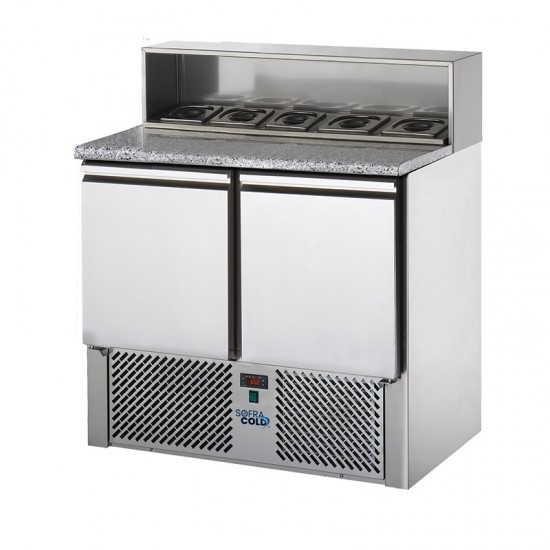 Mini Desserte réfrigérée 210L Dessus granit SOFRACOLD Sofraca-mondialchr.com