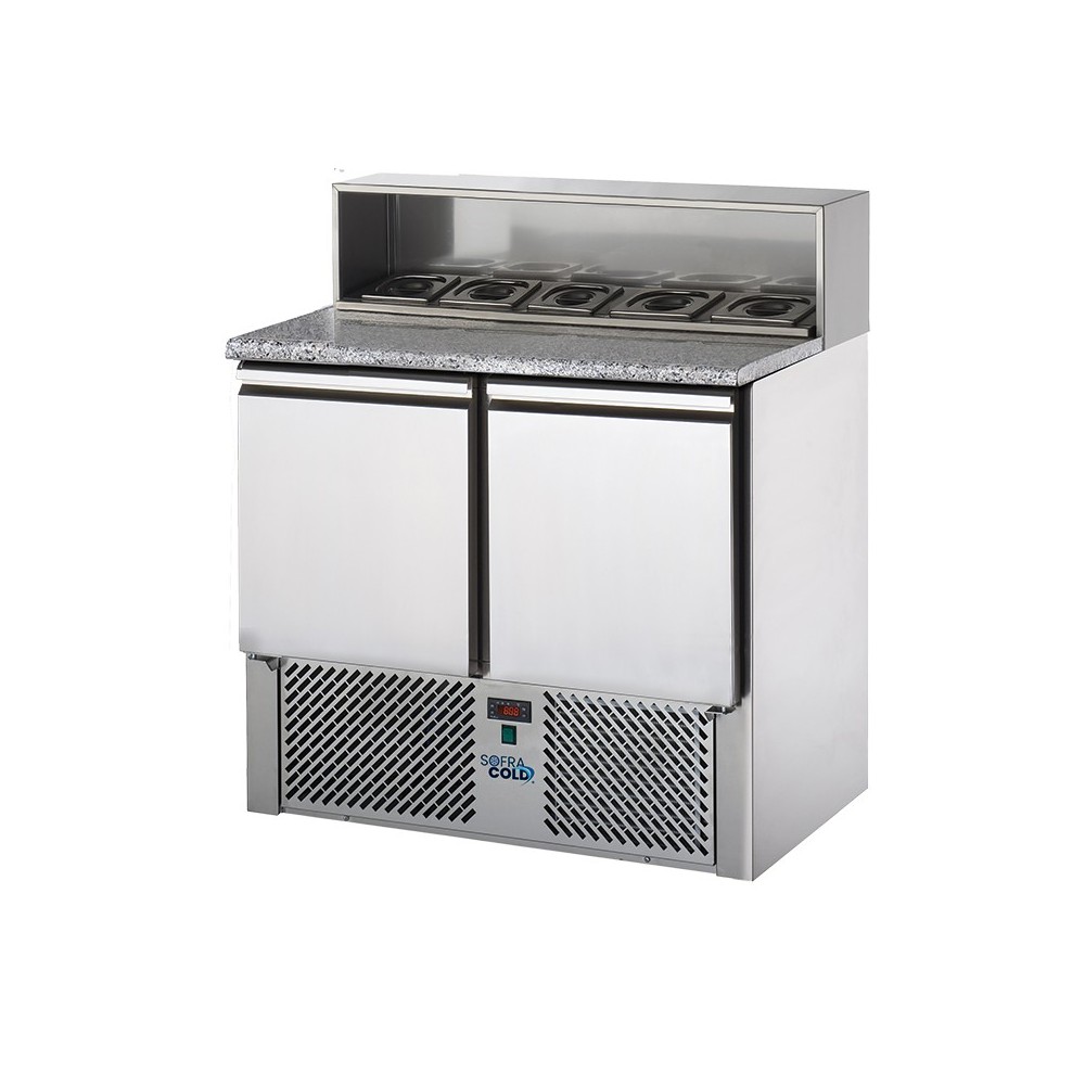 Mini Desserte réfrigérée 210L Dessus granit SOFRACOLD Sofraca-mondialchr.com