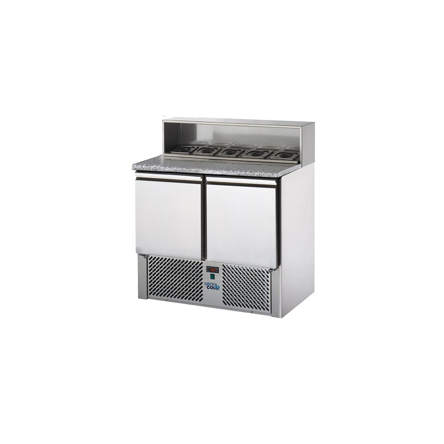 Mini Desserte réfrigérée 210L Dessus granit SOFRACOLD Sofraca-mondialchr.com