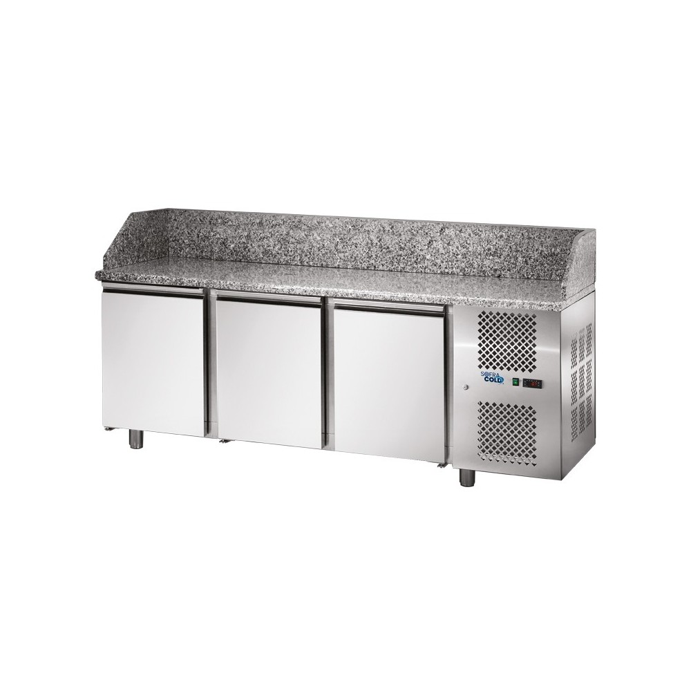 Table à pizza GN1/1 Dessus granit 315L SOFRACOLD Sofraca-mondialchr.com