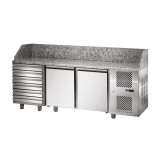 Table à pizza GN1/1 Dessus granit 210L SOFRACOLD Sofraca-mondialchr.com