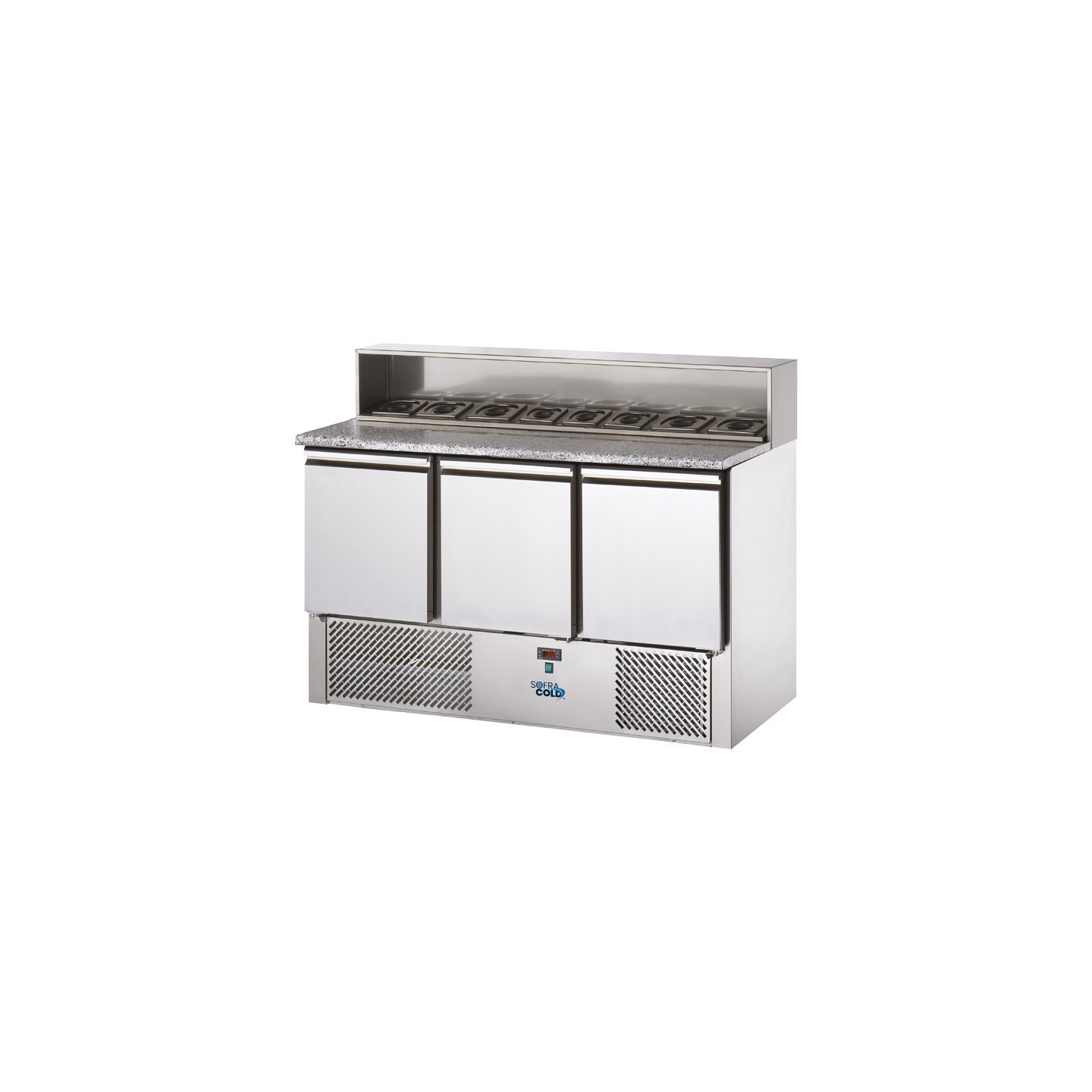 Mini Table à pizza Dessus granit 408L SOFRACOLD Sofraca-mondialchr.com