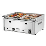 Grill charcoal double professionnel à pierre de lave en bartscher-mondialchr.com