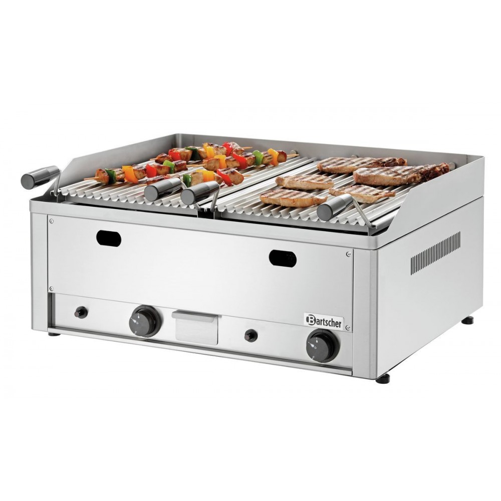 Grill charcoal double professionnel à pierre de lave en bartscher-mondialchr.com