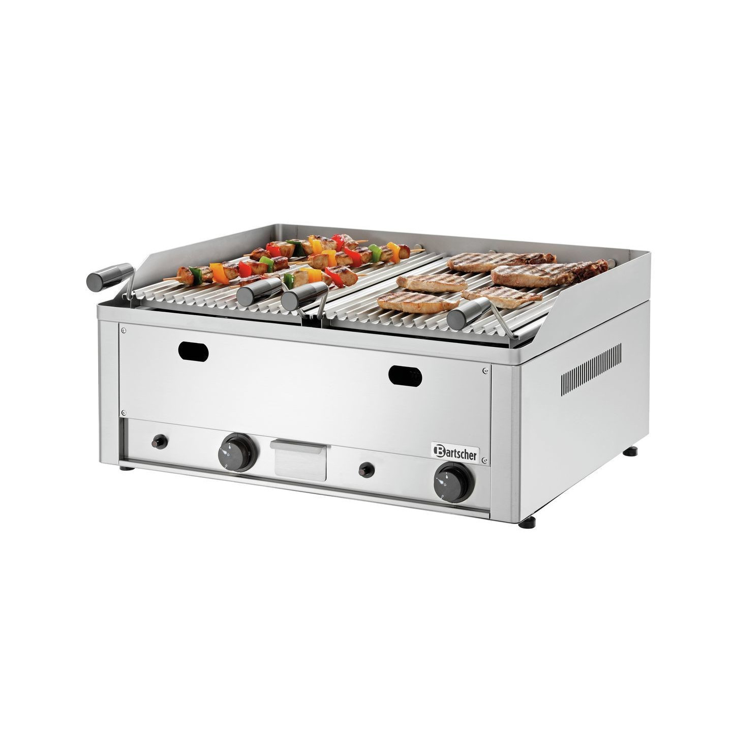 Grill charcoal double professionnel à pierre de lave en bartscher-mondialchr.com