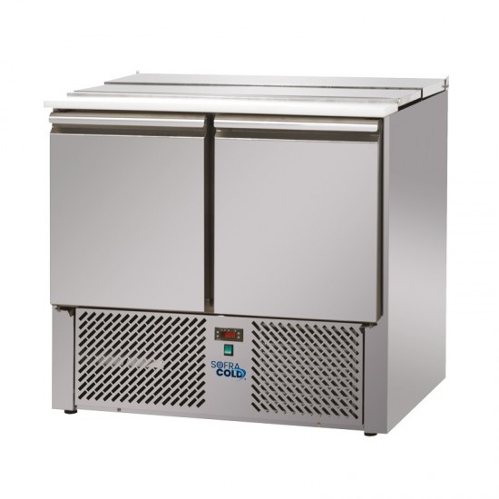 Mini Saladette positive 2 portes 220L SOFRACOLD Sofraca-mondialchr.com