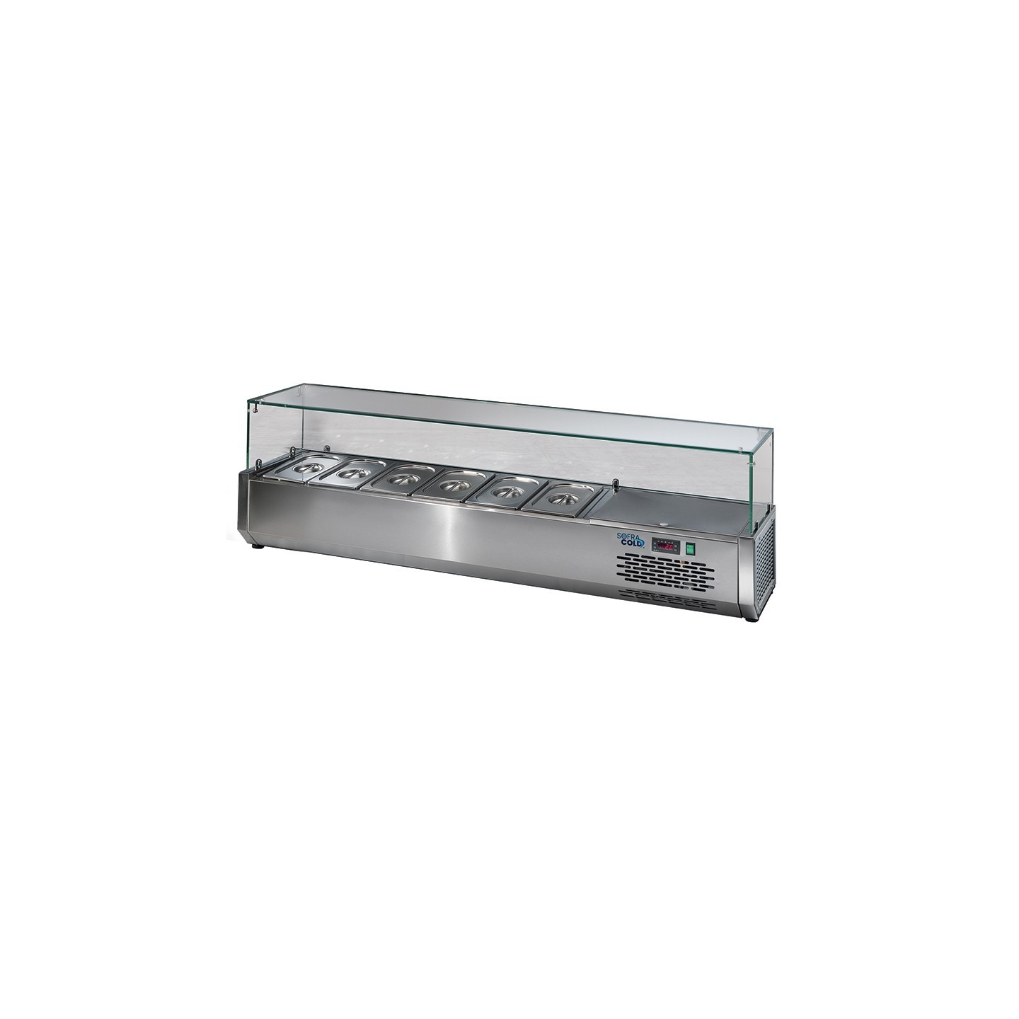 Vitrine pour tables à pizza 6 GN1/3 SOFRACOLD Sofraca-mondialchr.com