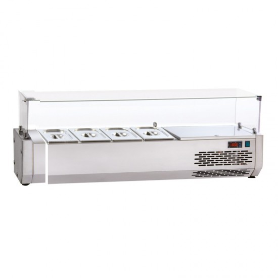 Vitrine pour tables à pizza 4 GN1/4 SOFRACOLD Sofraca-mondialchr.com