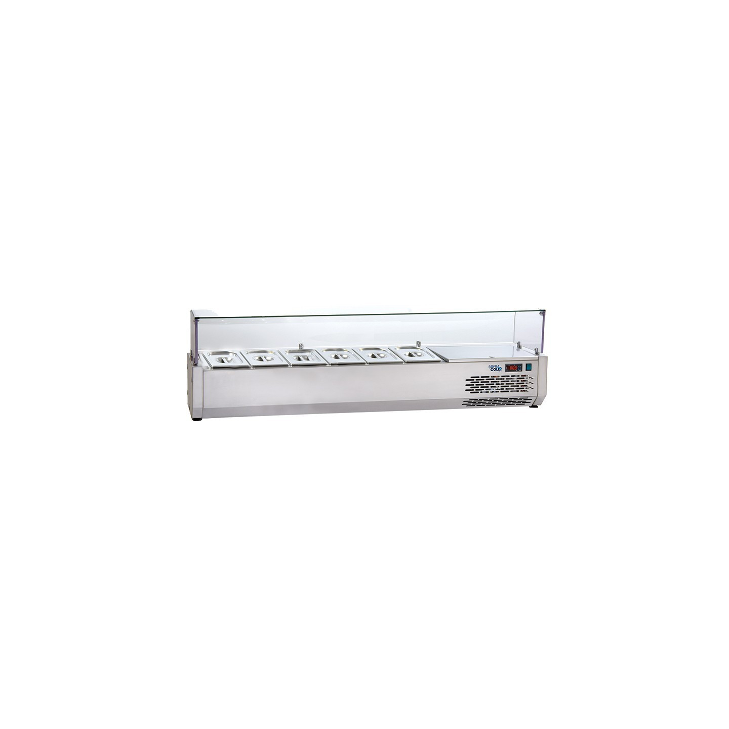 Vitrine pour tables à pizza 6 GN1/4 SOFRACOLD Sofraca-mondialchr.com