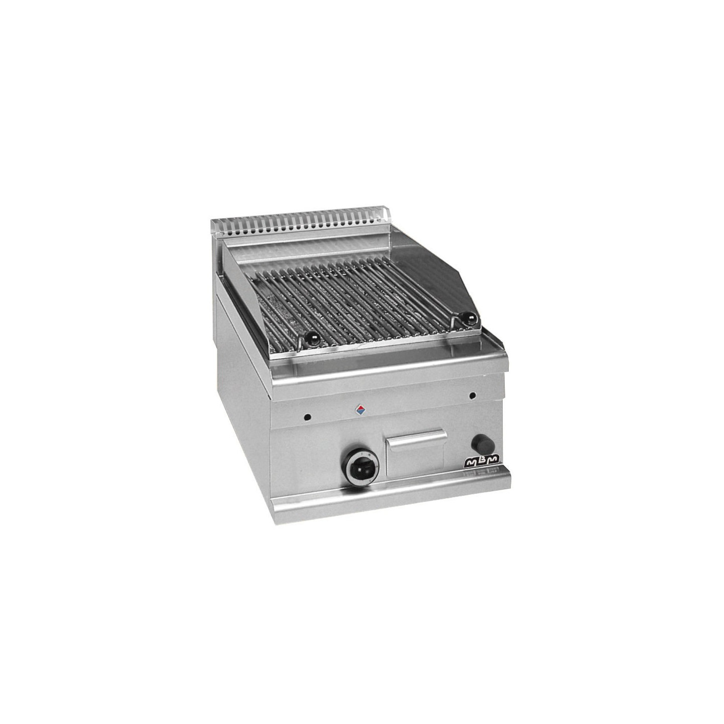 Grill à pierre lavique Charcoal Top L400 gaz MBM GPL46-mondialchr.com