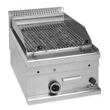 Grill à pierre lavique Charcoal Top L400 gaz MBM GPL46P-mondialchr.com