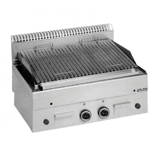 Grill viande à pierre lavique Charcoal Top L800 gaz GPL86-mondialchr.com