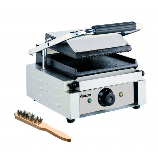 Grill contact Plaque supérieure rainurée, inférieure lisse