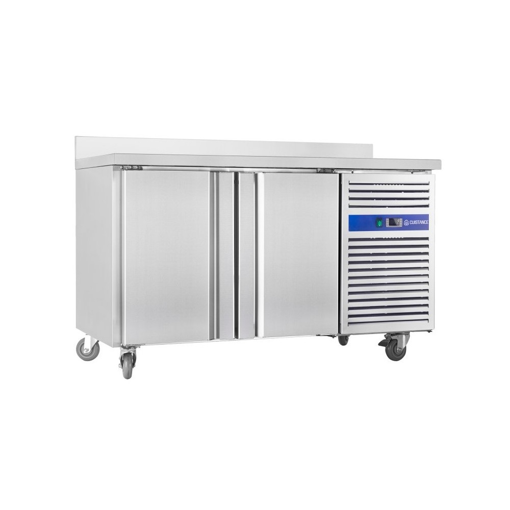 Table réfrigérée positive inox 314L 2 portes GN2200TN-mondialchr.com