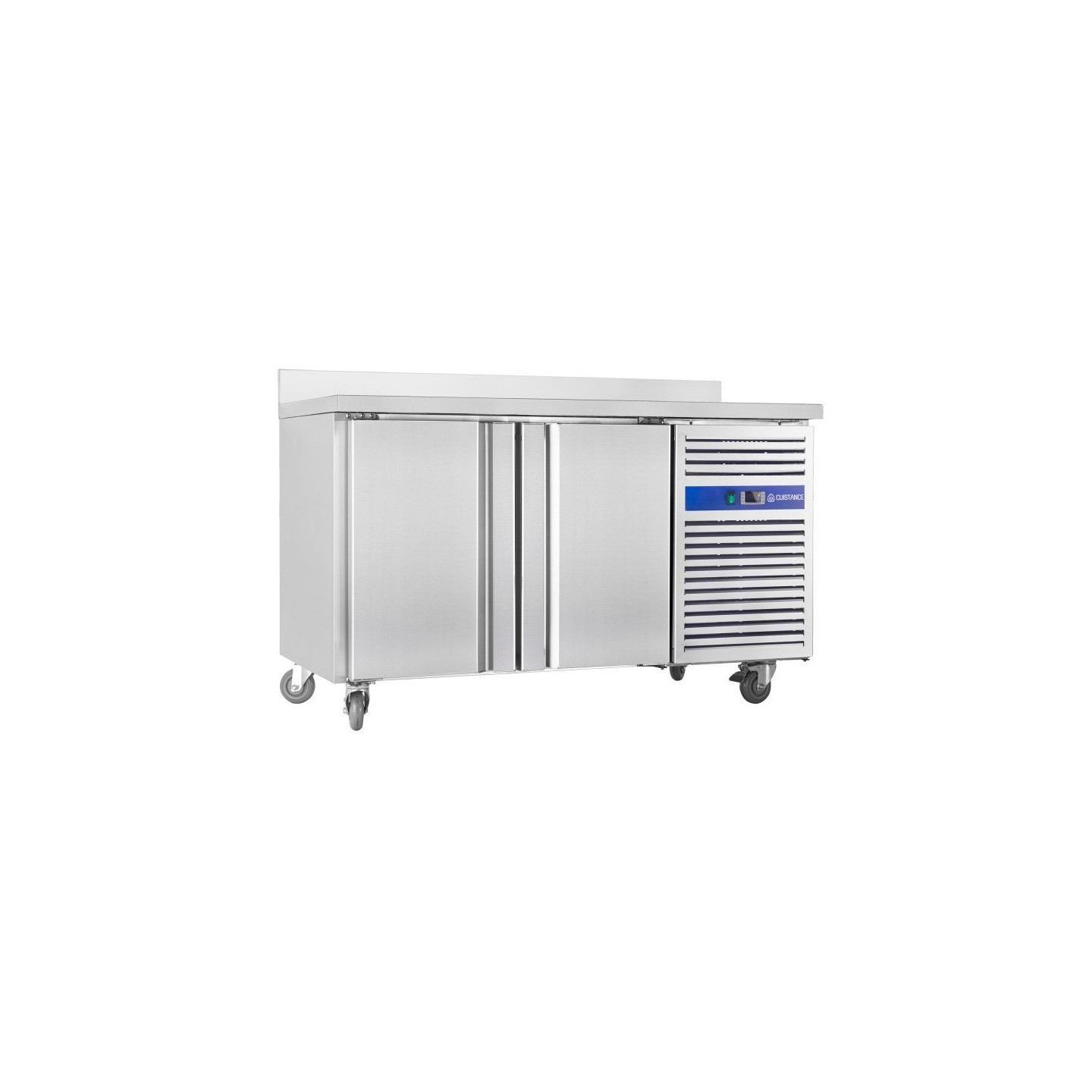 Table réfrigérée positive inox 314L 2 portes GN2200TN-mondialchr.com
