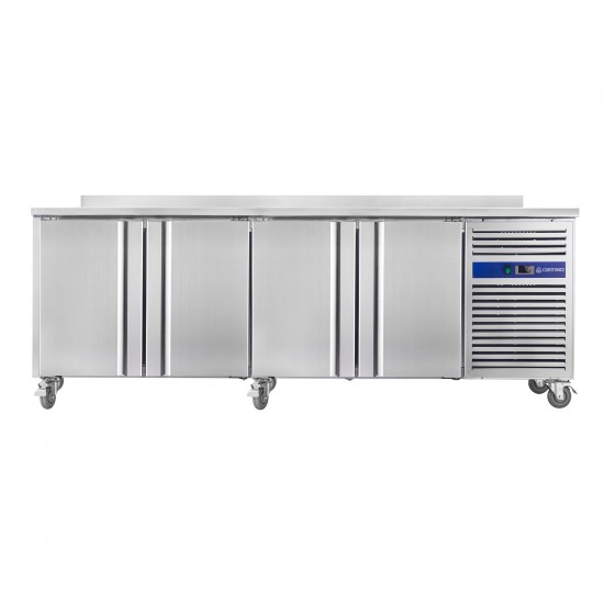 Table réfrigérée positive inox 616L 4 portes GN4200TN-mondialchr.com