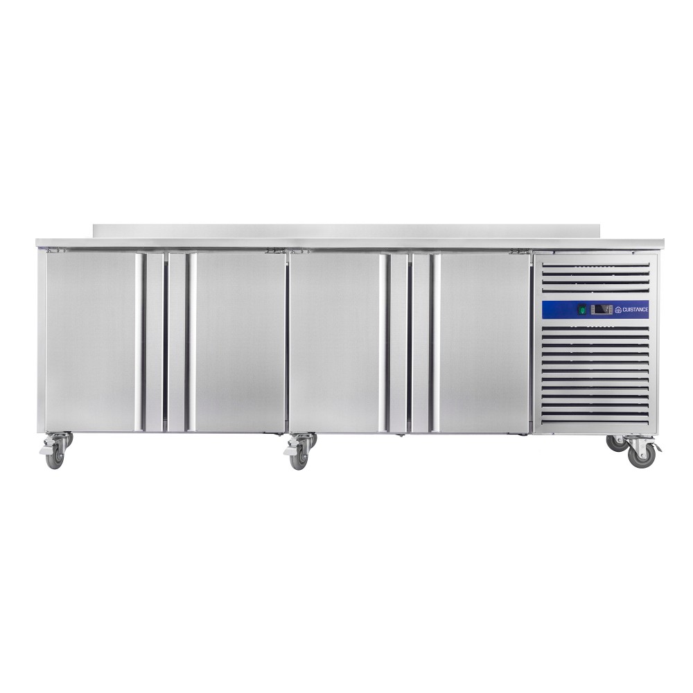 Table réfrigérée positive inox 616L 4 portes GN4200TN-mondialchr.com