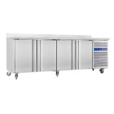 Table réfrigérée positive inox 616L 4 portes GN4200TN-mondialchr.com