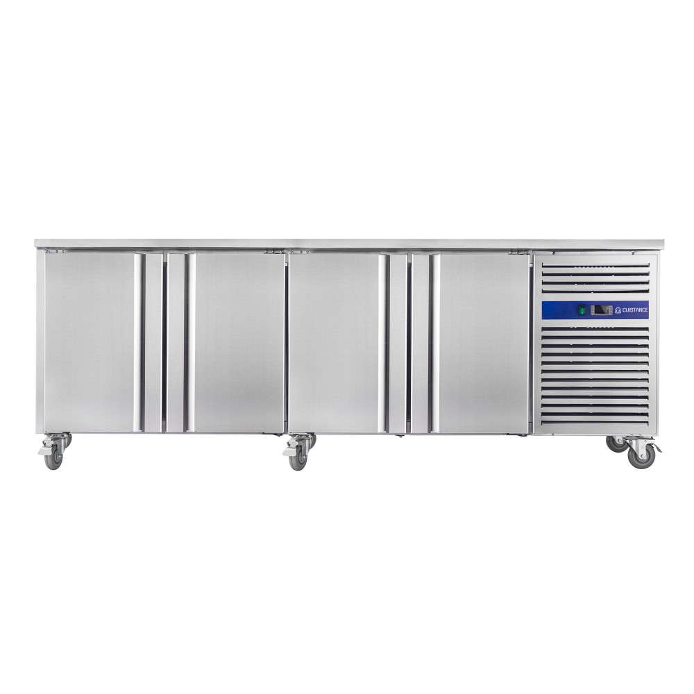 Table réfrigérée positive inox 511L 4 portes SNACK4100TNC-mondialchr.com