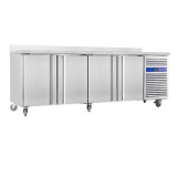 Table réfrigérée positive inox 511L 4 portes SNACK4200TNC-mondialchr.com