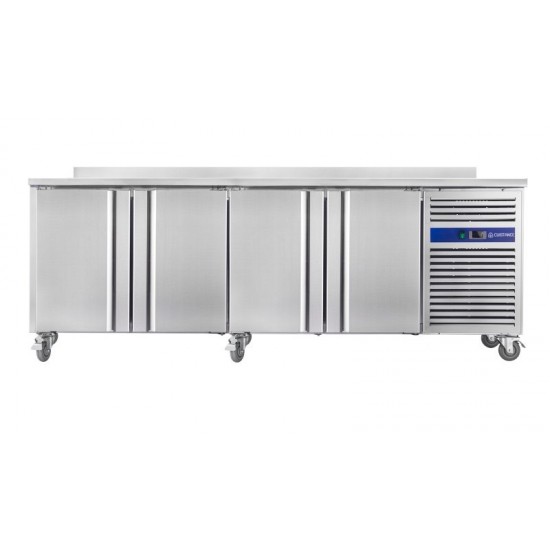 Table réfrigérée positive inox 511L 4 portes SNACK4200TNC-mondialchr.com