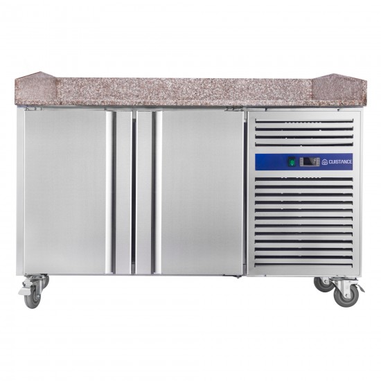 Table à pizza réfrigérée positive 2 portes PZ2600C-mondialchr.com