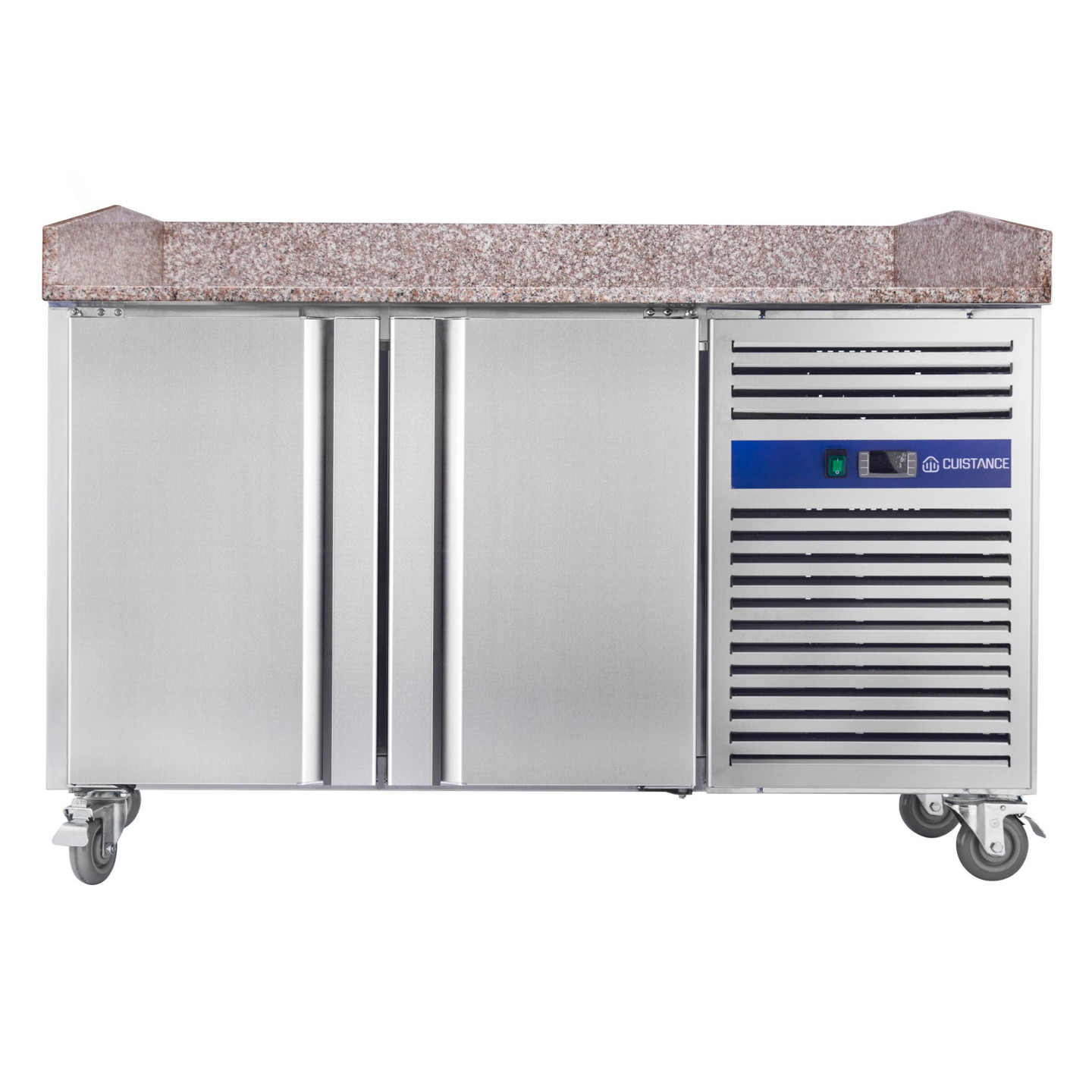 Table à pizza réfrigérée positive 2 portes PZ2600C-mondialchr.com
