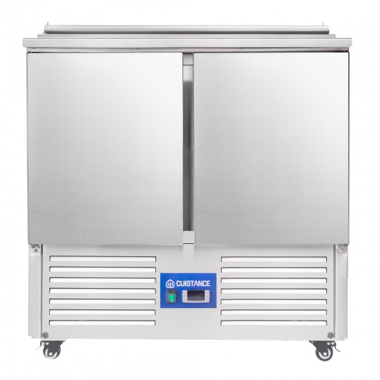 Saladette réfrigérée avec Compartiments GN 2P PS200-mondialchr.com