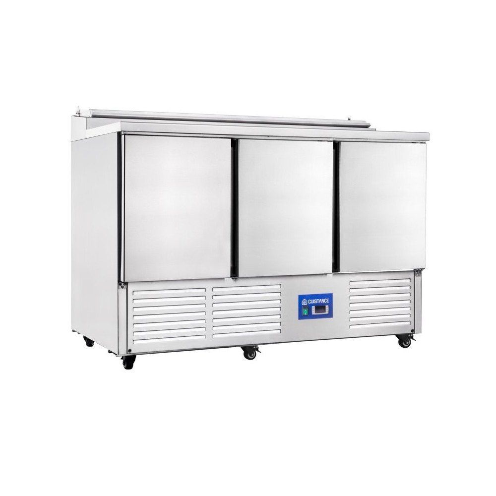 Saladette réfrigérée avec Compartiments GN 3P PS300-mondialchr.com