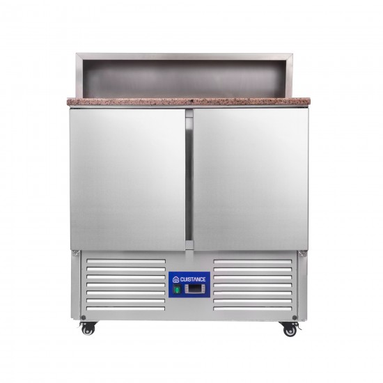 Saladette réfrigérée avec Compartiments GN 2P PS900-mondialchr.com