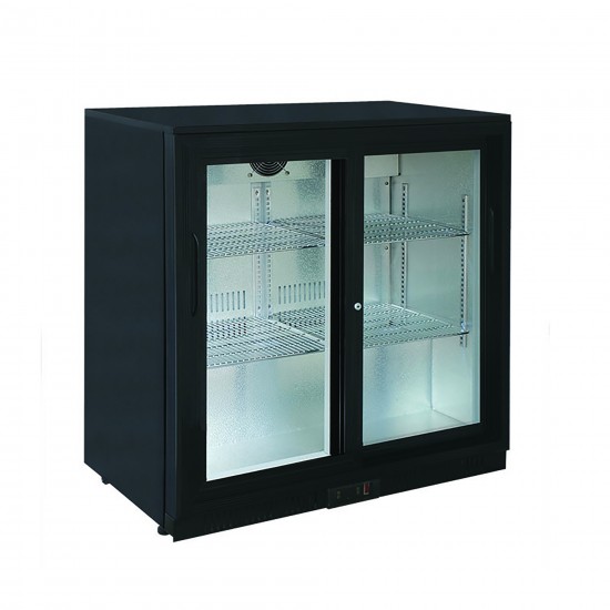 Arrière bar réfrigéré avec 2P coulissantes L900mm LG198S-mondialchr.com