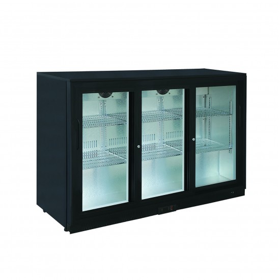 Arrière bar réfrigéré avec 3 portes coulissantes L1350 LG320S-mondialchr.com