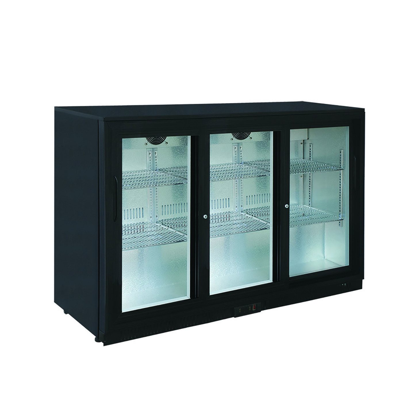 Arrière bar réfrigéré avec 3 portes coulissantes L1350 LG320S-mondialchr.com