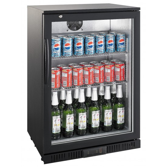 Arrière bar réfrigéré avec 1 porte battante L600mm LG128-mondialchr.com