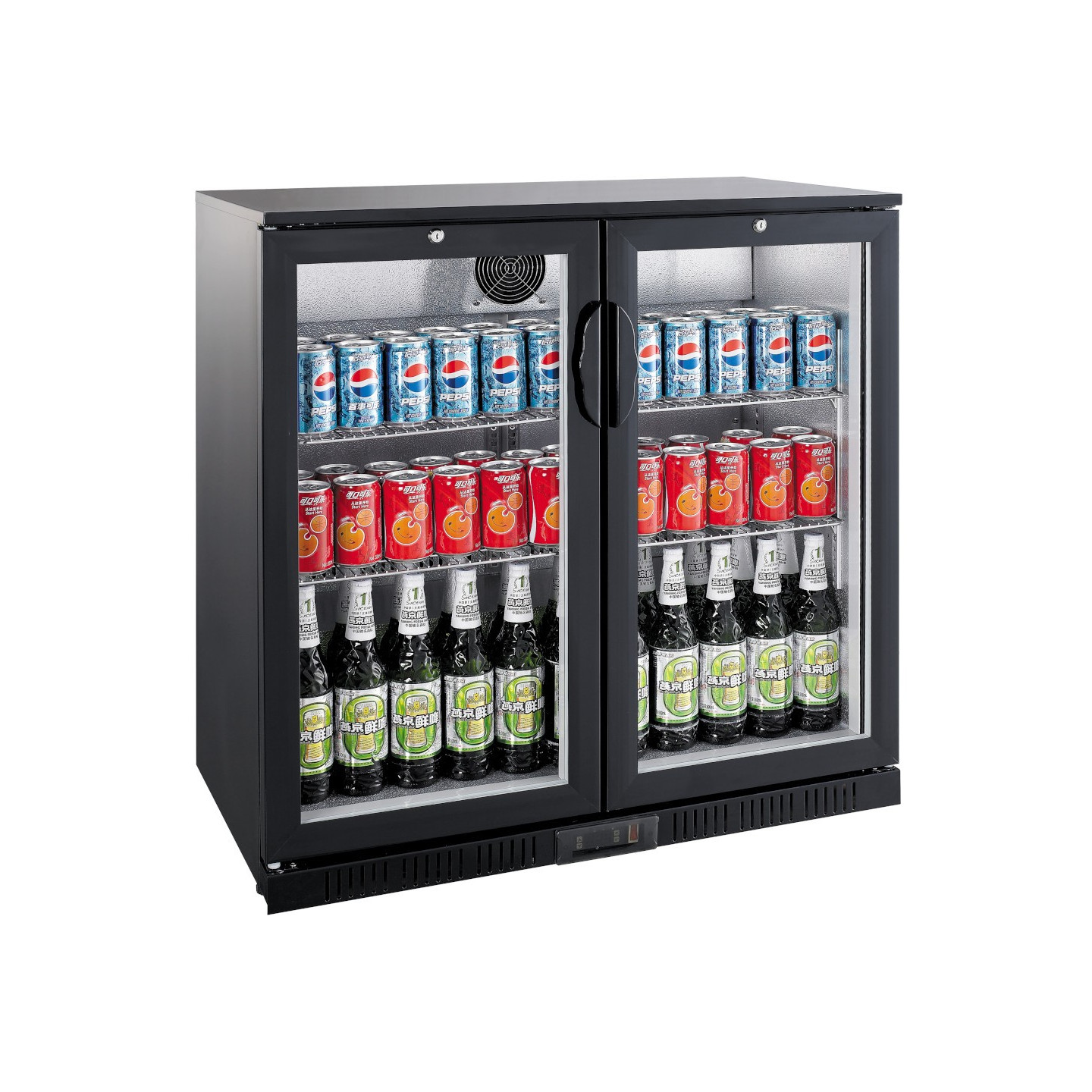 Arrière bar réfrigéré avec 2P battantes L900mm Cuistance-mondialchr.com