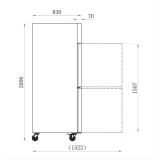 Armoire réfrigérée positive 1400L 4 demi-P AA14PPNM AFI-mondialchr.com