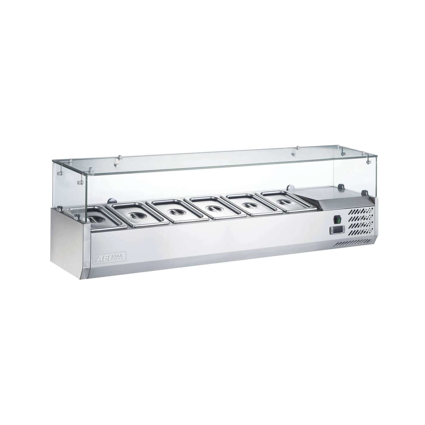 Kit réfrigéré en verre à poser 6 GN1 4 P.335mm AFI-mondialchr.com