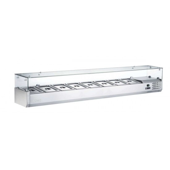 Kit réfrigéré en verre à poser 8 GN1 4 P.335mm AFI-mondialchr.com