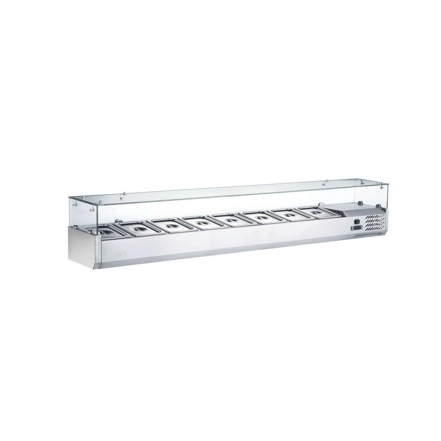 Kit réfrigéré en verre à poser 8 GN1 4 P.335mm AFI-mondialchr.com
