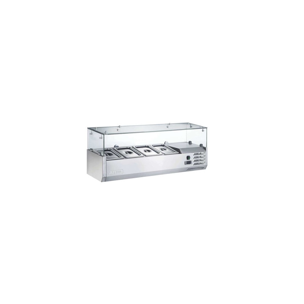 Kit réfrigéré en verre à poser 4 GN1 3 P.395mm AFI-mondialchr.com
