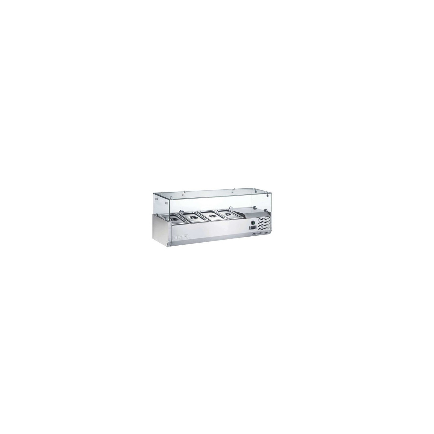 Kit réfrigéré en verre à poser 4 GN1 3 P.395mm AFI-mondialchr.com
