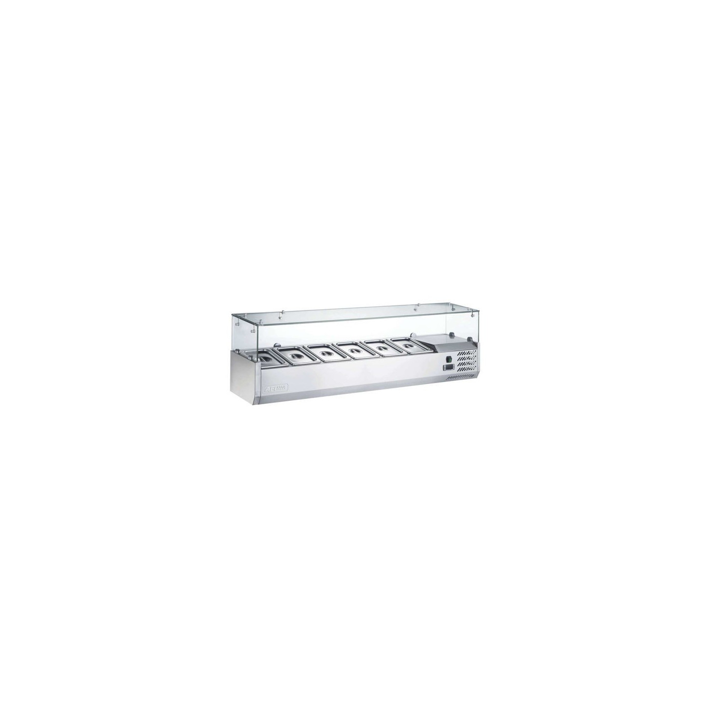 Kit réfrigéré en verre à poser 6 GN1 3  L1400 mm AFI-mondialchr.com