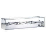 Kit réfrigéré en verre à poser 6 GN1 3  L1500 mm AFI-mondialchr.com