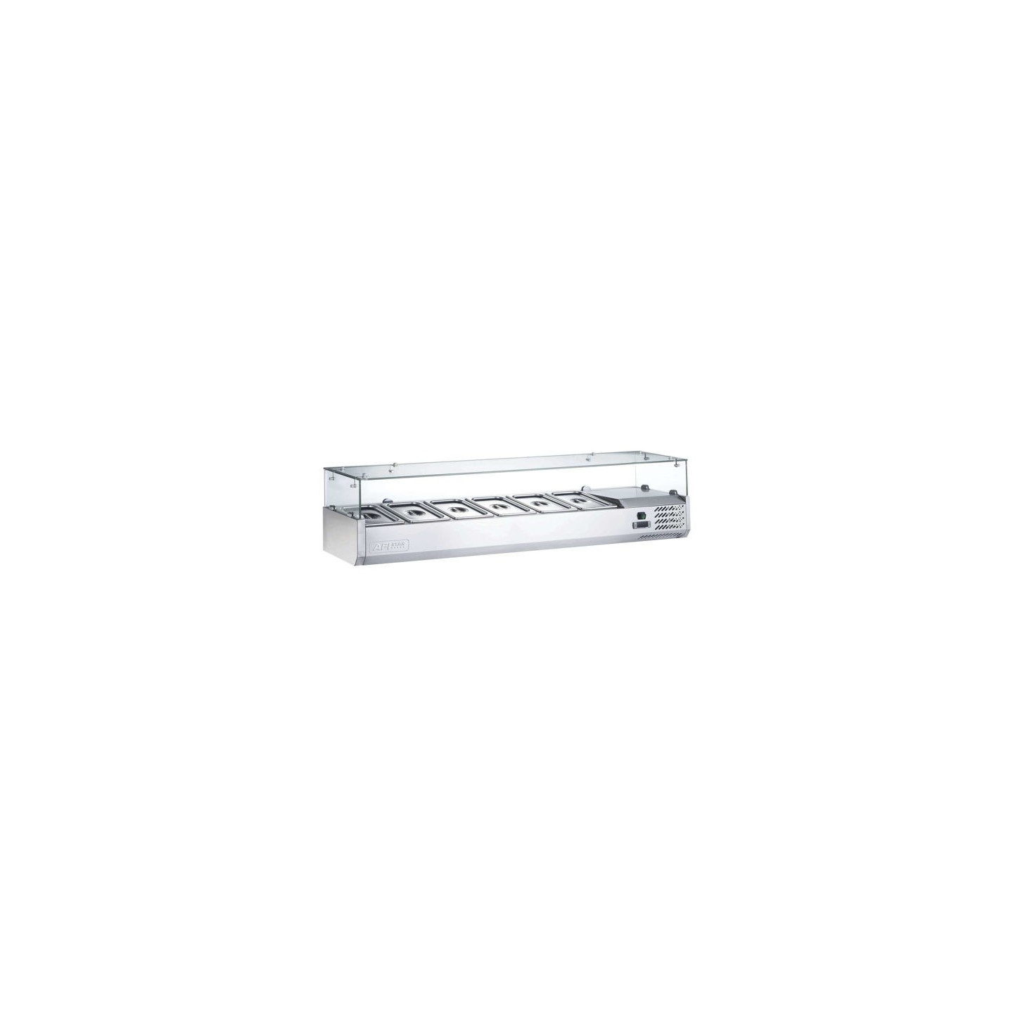 Kit réfrigéré en verre à poser 6 GN1 3  L1500 mm AFI-mondialchr.com