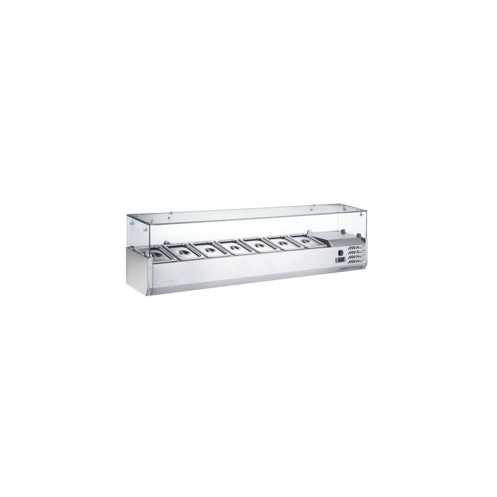 Kit réfrigéré en verre à poser 7 GN1 3 P.395mm AFI-mondialchr.com